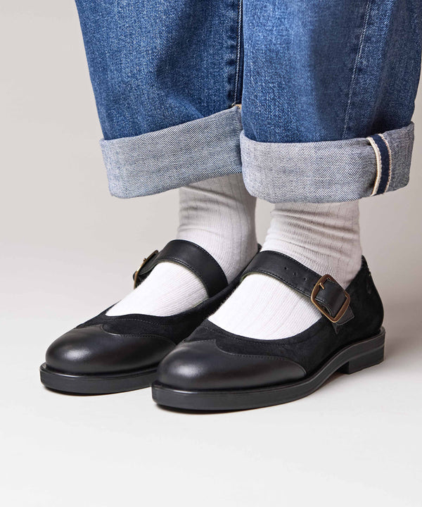 FORSTER BLACK LEATHER /SUEDE