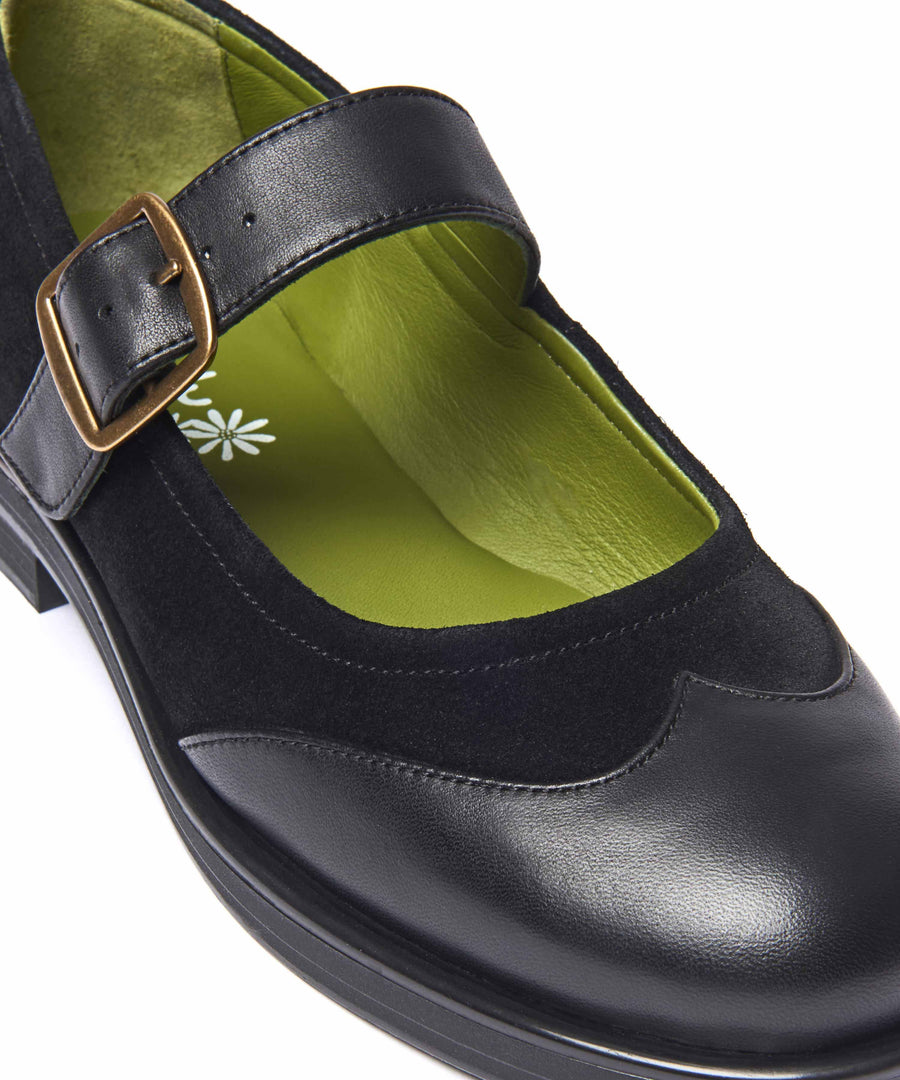FORSTER BLACK LEATHER /SUEDE
