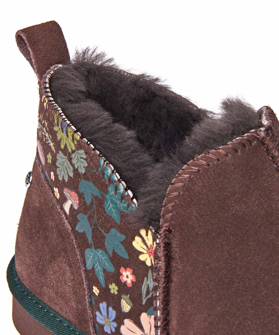 BOLBERRY BROWN ACORN BLOOM PRINT
