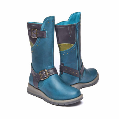 NIGHTJAR STUD LAGOON/INDIGO LEATHER