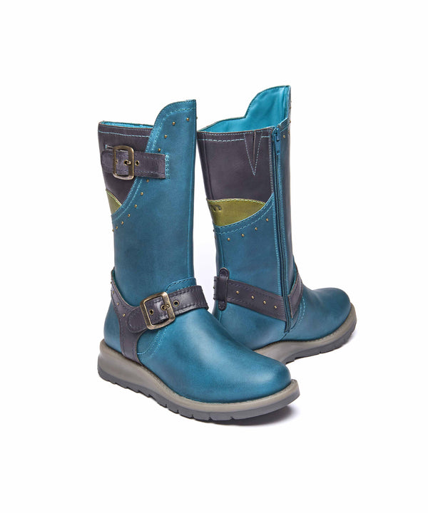 NIGHTJAR STUD LAGOON/INDIGO LEATHER