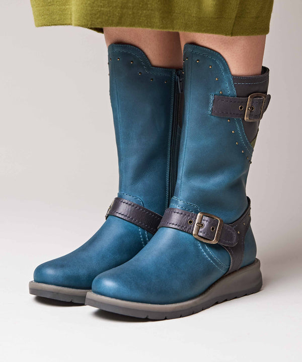 NIGHTJAR STUD LAGOON/INDIGO LEATHER