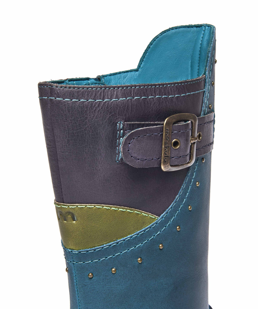 NIGHTJAR STUD LAGOON/INDIGO LEATHER