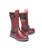 NIGHTJAR STUD ZINFANDEL RED/BROWN LEATHER