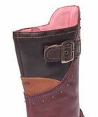 NIGHTJAR STUD ZINFANDEL RED/BROWN LEATHER