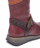 NIGHTJAR STUD ZINFANDEL RED/BROWN LEATHER