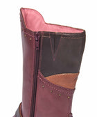 NIGHTJAR STUD ZINFANDEL RED/BROWN LEATHER