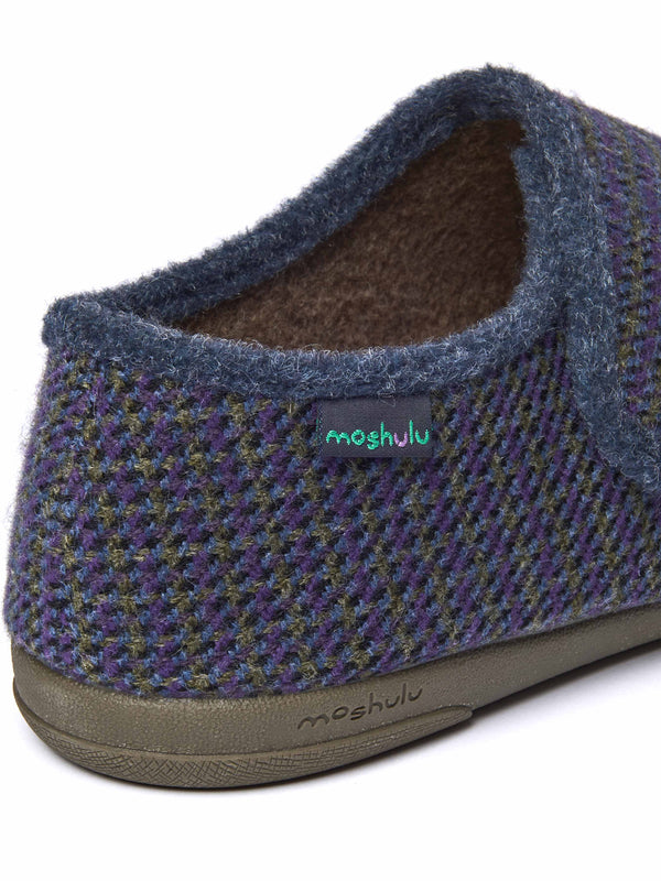 Green checked thick strap slippers - JAMMEL FERN