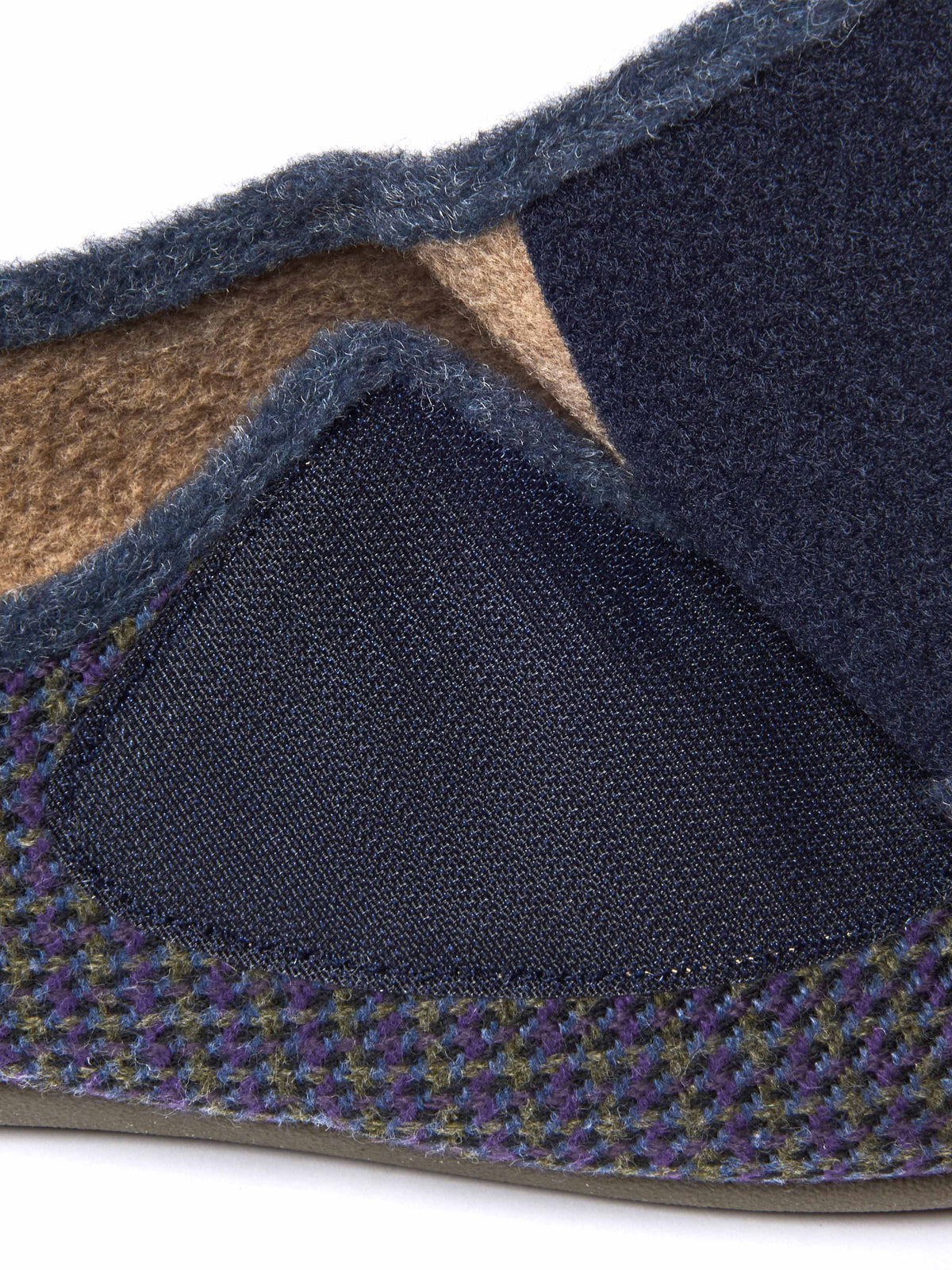 Green checked thick strap slippers - JAMMEL FERN