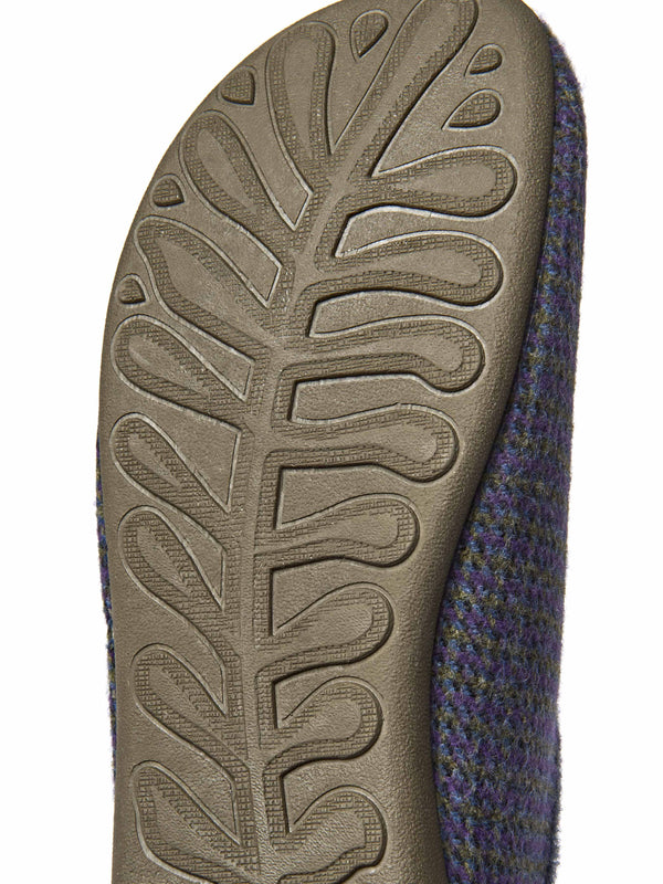 Green checked thick strap slippers - JAMMEL FERN