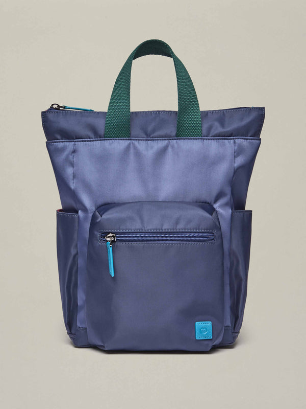 Blue Multicompartment, everyday rucksack. - LAPAICH DEEP HARBOUR BLUE/INDIGO