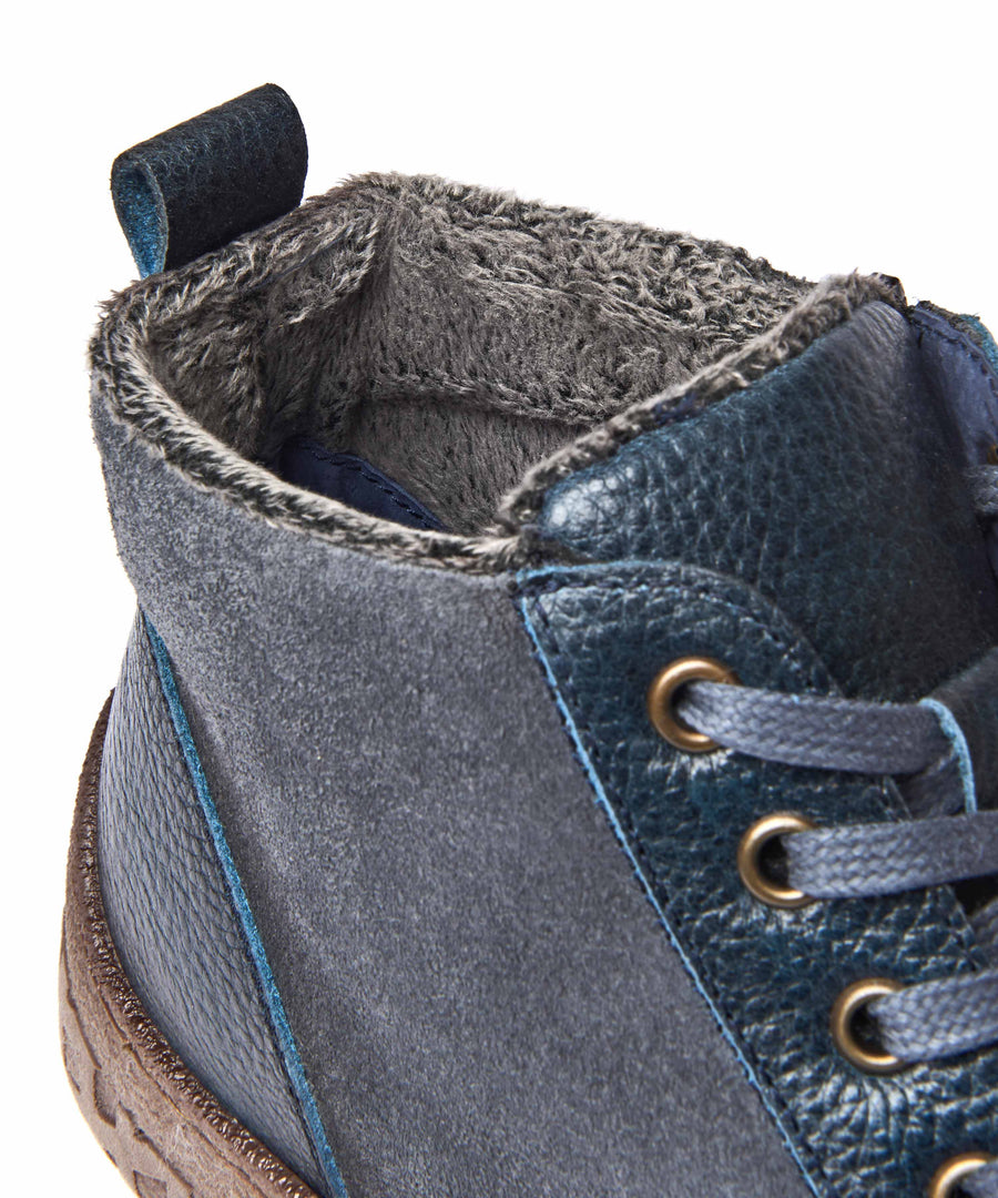RADCLIFFE INDIGO LEATHER/SUEDE