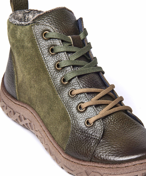 RADCLIFFE OLIVE GREEN LEATHER/SUEDE