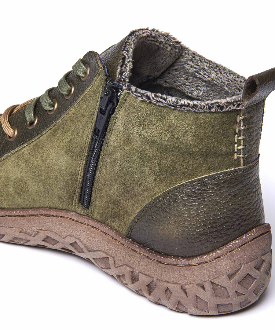 RADCLIFFE OLIVE GREEN LEATHER/SUEDE