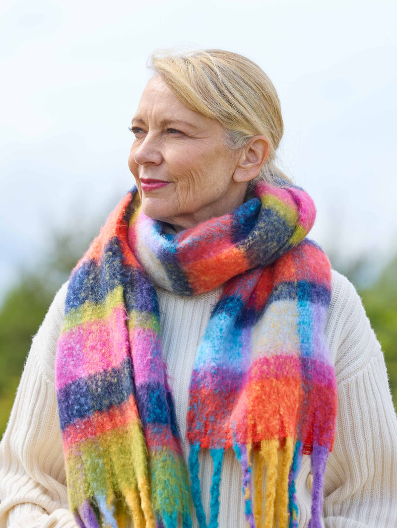 GOSHAWK SCARF INDIGO MULTI