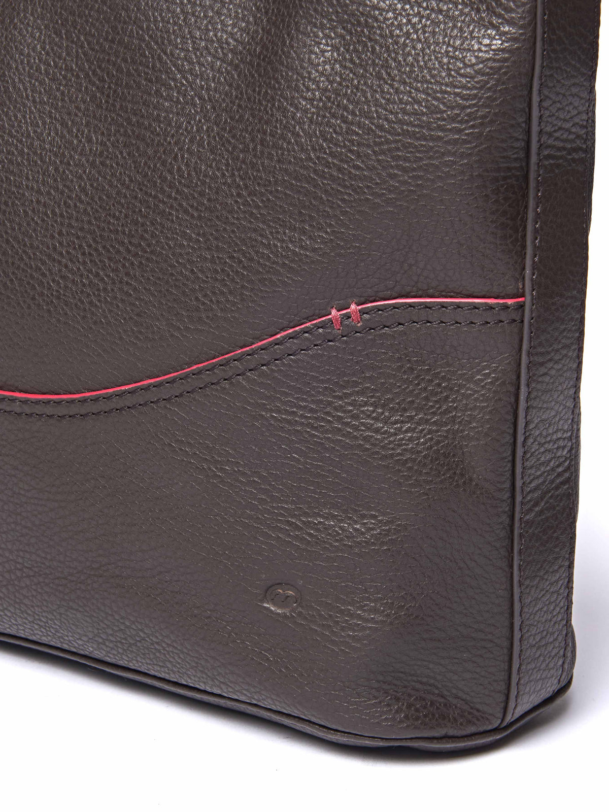 Brown leather bucket bag - BELOWDA 2 BROWN LEATHER
