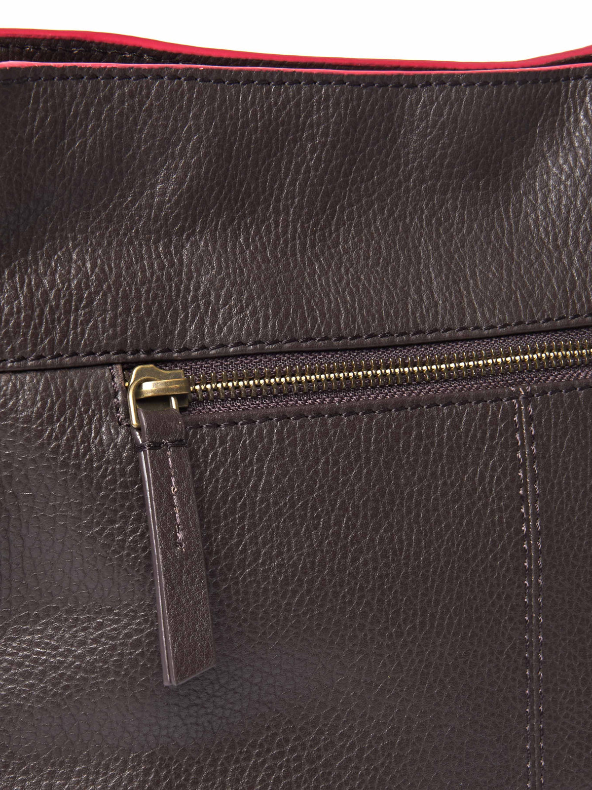 Brown leather bucket bag - BELOWDA 2 BROWN LEATHER