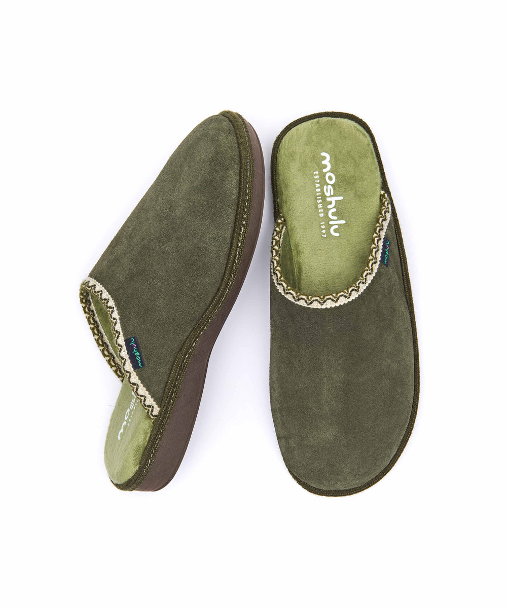 TRILLO OLIVE GREEN SUEDE