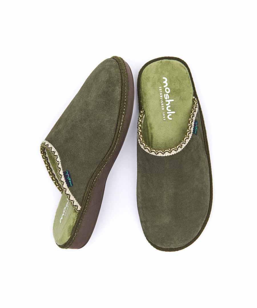 TRILLO OLIVE GREEN SUEDE