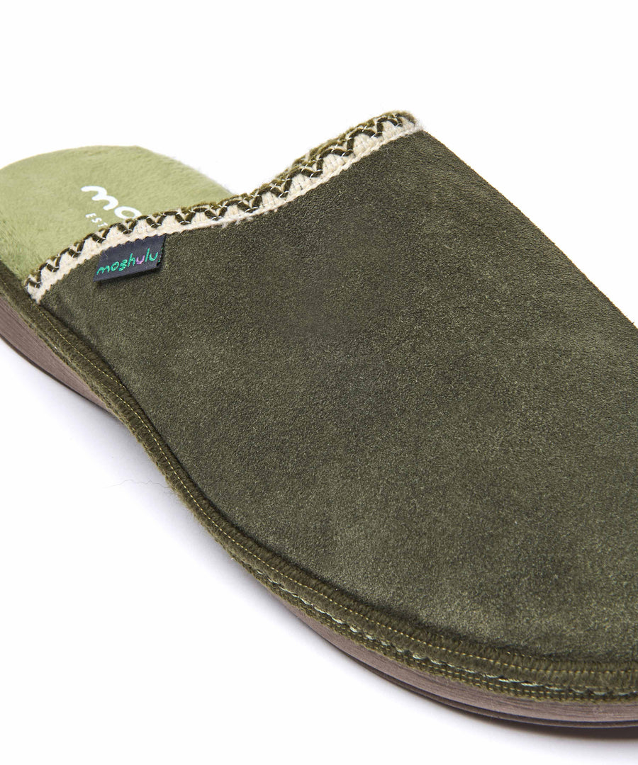 TRILLO OLIVE GREEN SUEDE