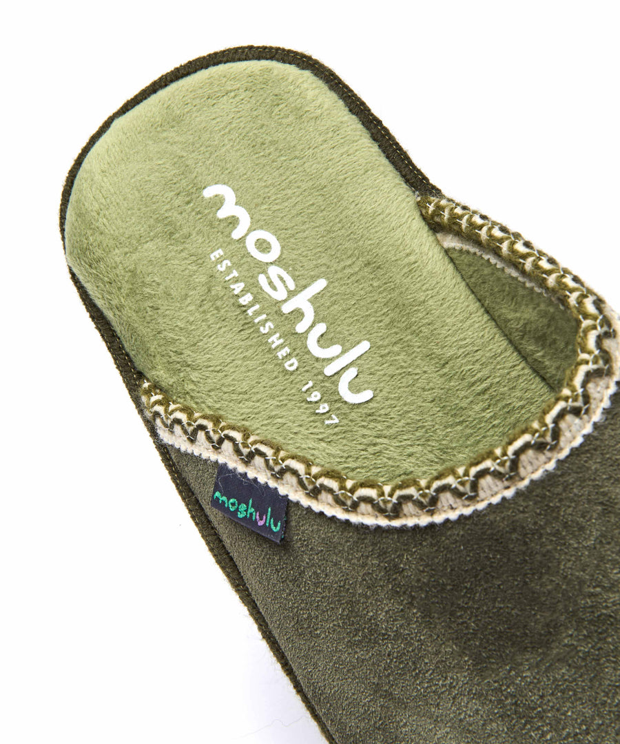 TRILLO OLIVE GREEN SUEDE