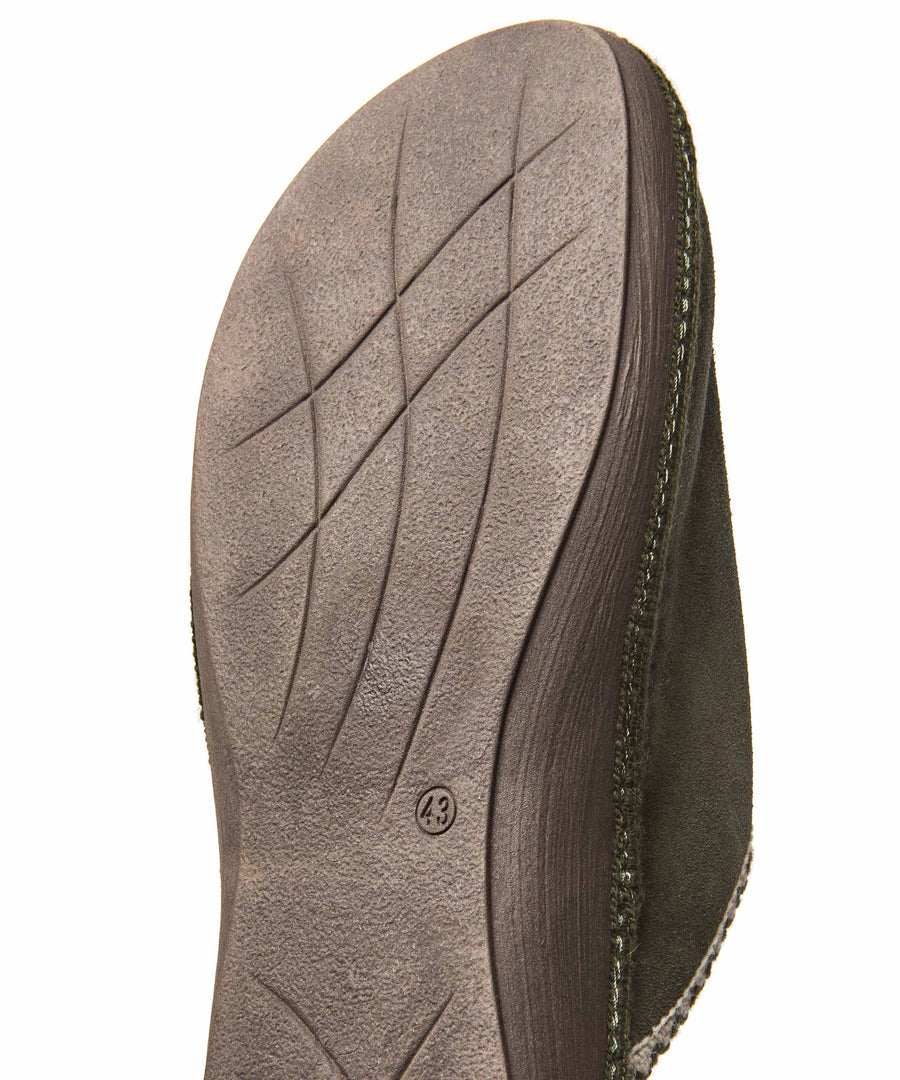 TRILLO OLIVE GREEN SUEDE