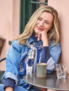 BRANT SCARF INDIGO FLORAL