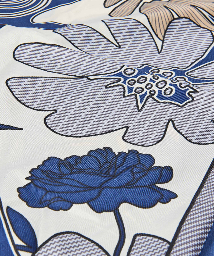 BRANT SCARF INDIGO FLORAL