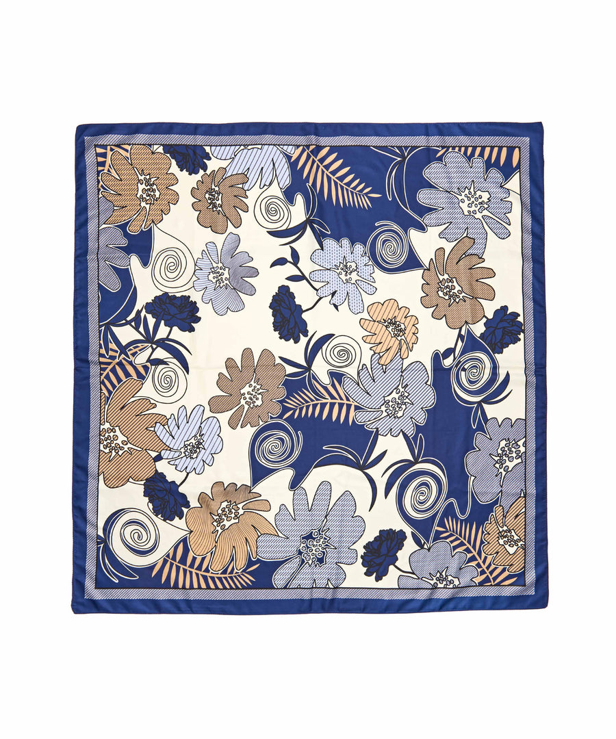 BRANT SCARF INDIGO FLORAL