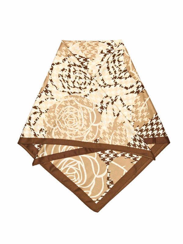 Brown BRANT SCARF - BRANT SCARF PECAN CHECK