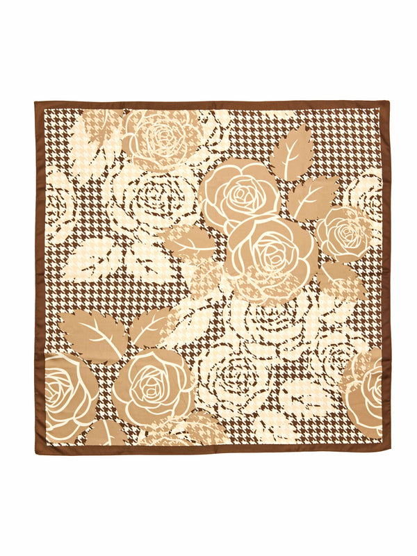 Brown BRANT SCARF - BRANT SCARF PECAN CHECK