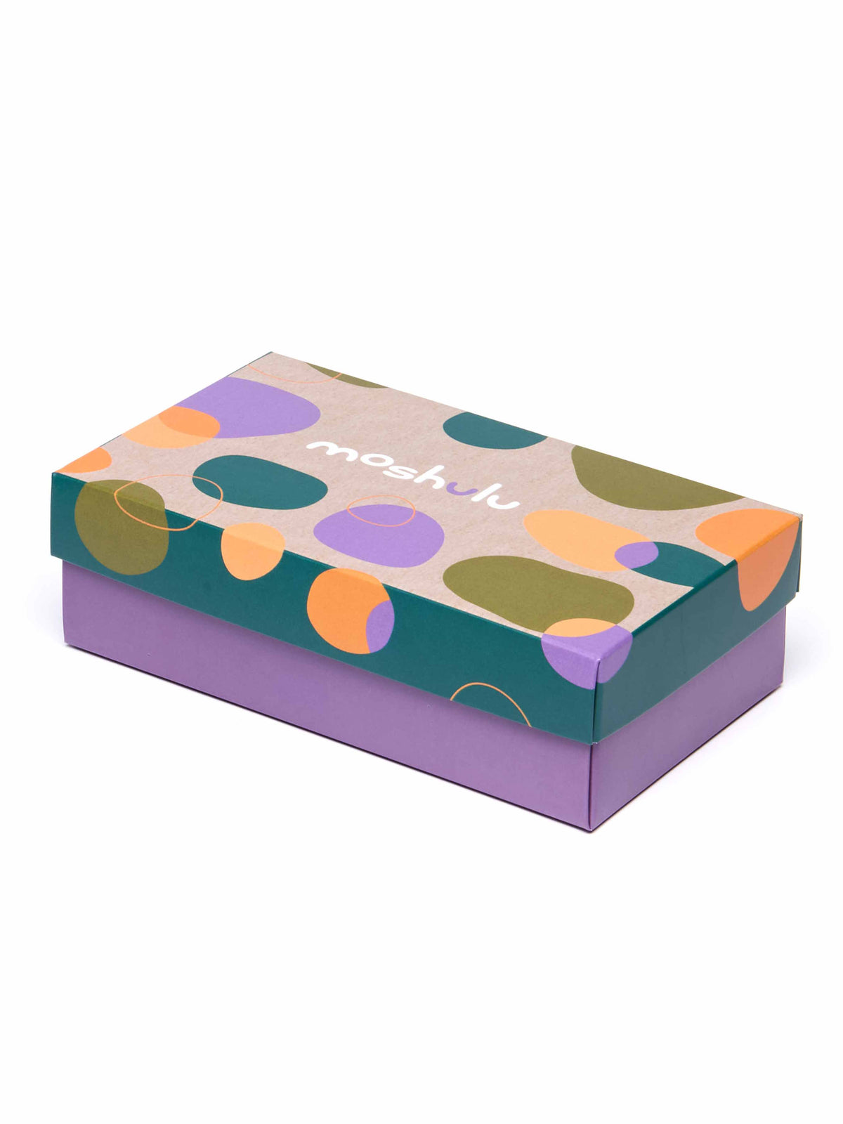 Green patterned ladies sock box - MAHONIA SOCK BOX GREEN MULTI
