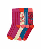 LOBELIA SOCK BOX RED MULTI