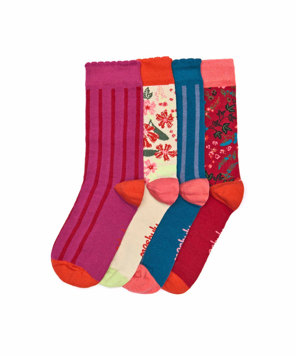 LOBELIA SOCK BOX RED MULTI