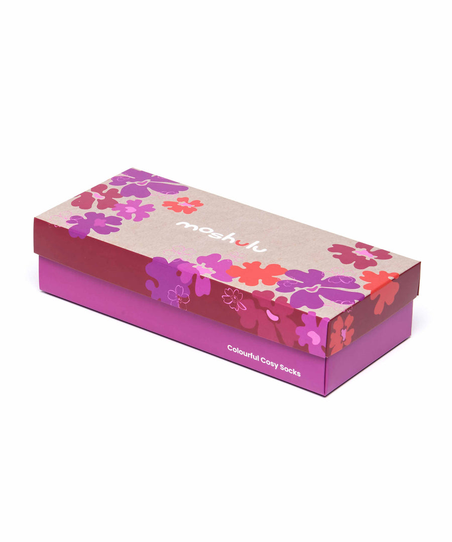 LOBELIA SOCK BOX RED MULTI