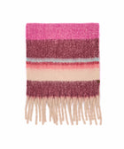 HORNBILL SCARF FUCHSIA PINK STRIPE