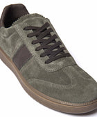 DUDDON OLIVE GREEN SUEDE