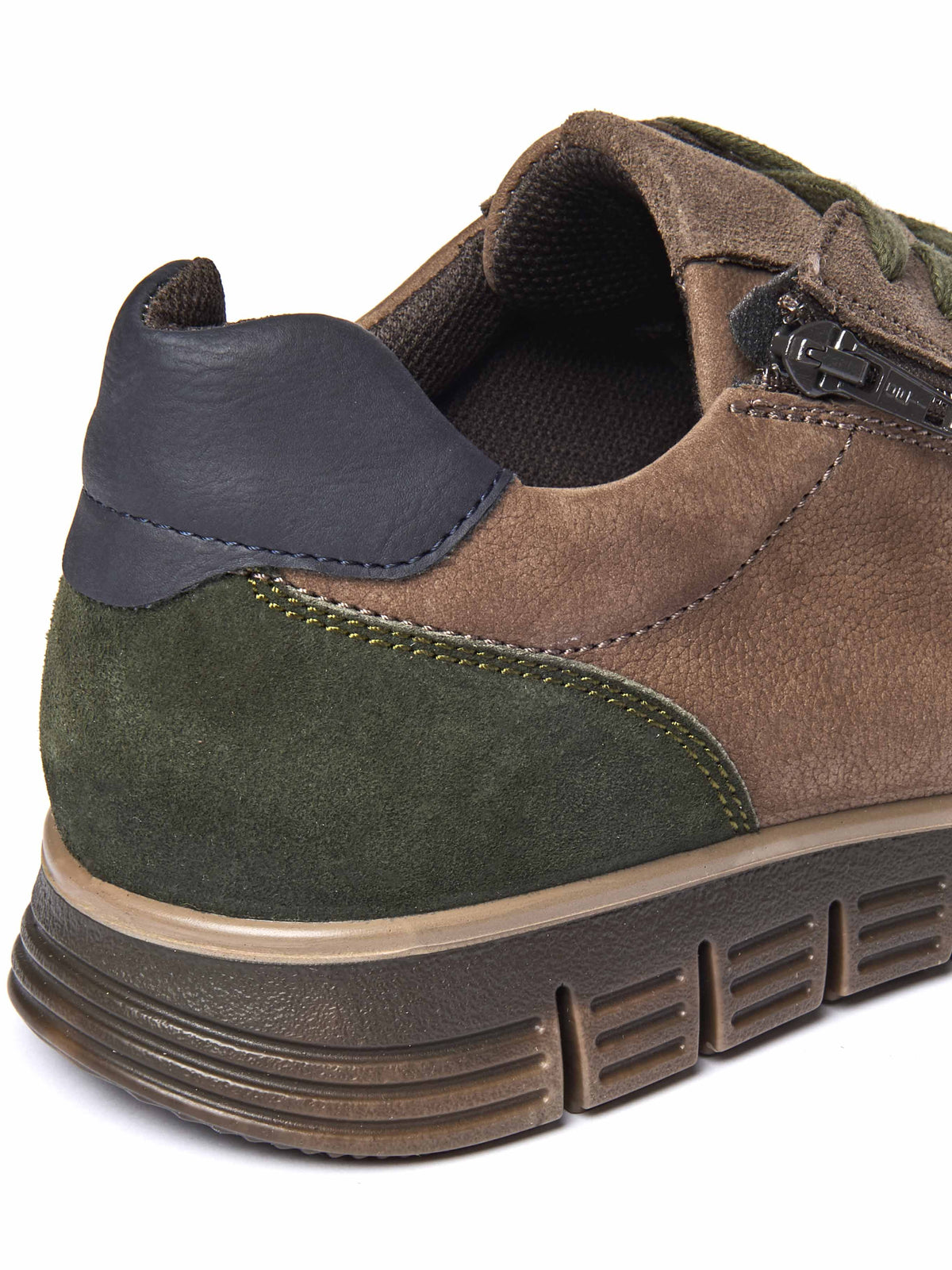 side-zip mens everyday trainers - HOLFORD TAN NUBUCK/SUEDE