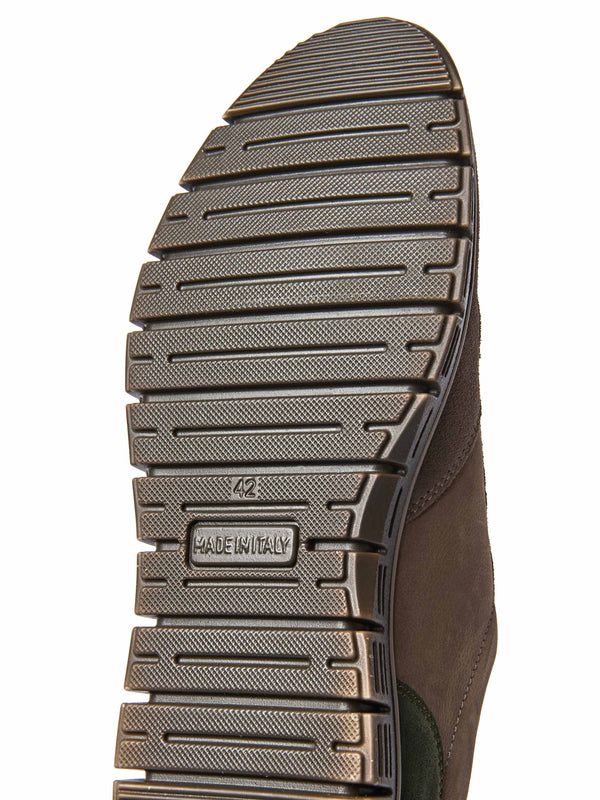side-zip mens everyday trainers - HOLFORD TAN NUBUCK/SUEDE