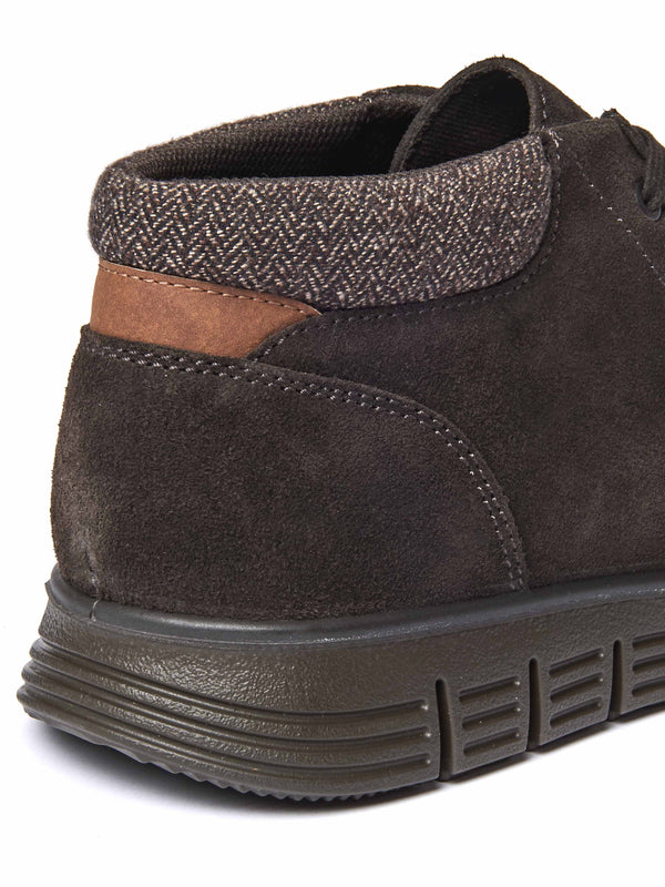 Brown chukka-style ankle boots - LIPSCOMBE BROWN SUEDE