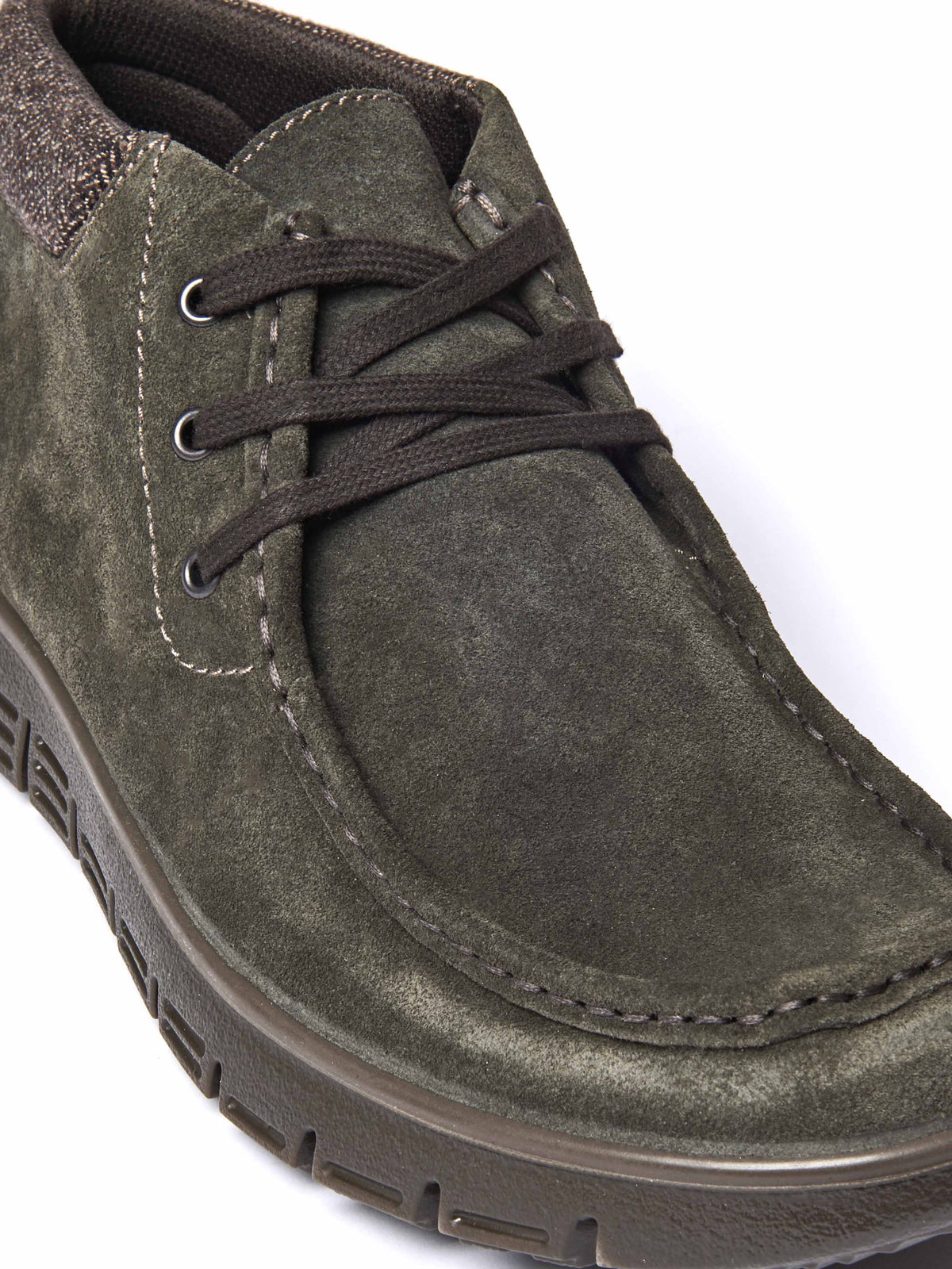 Green chukka-style ankle boots - LIPSCOMBE OLIVE GREEN SUEDE