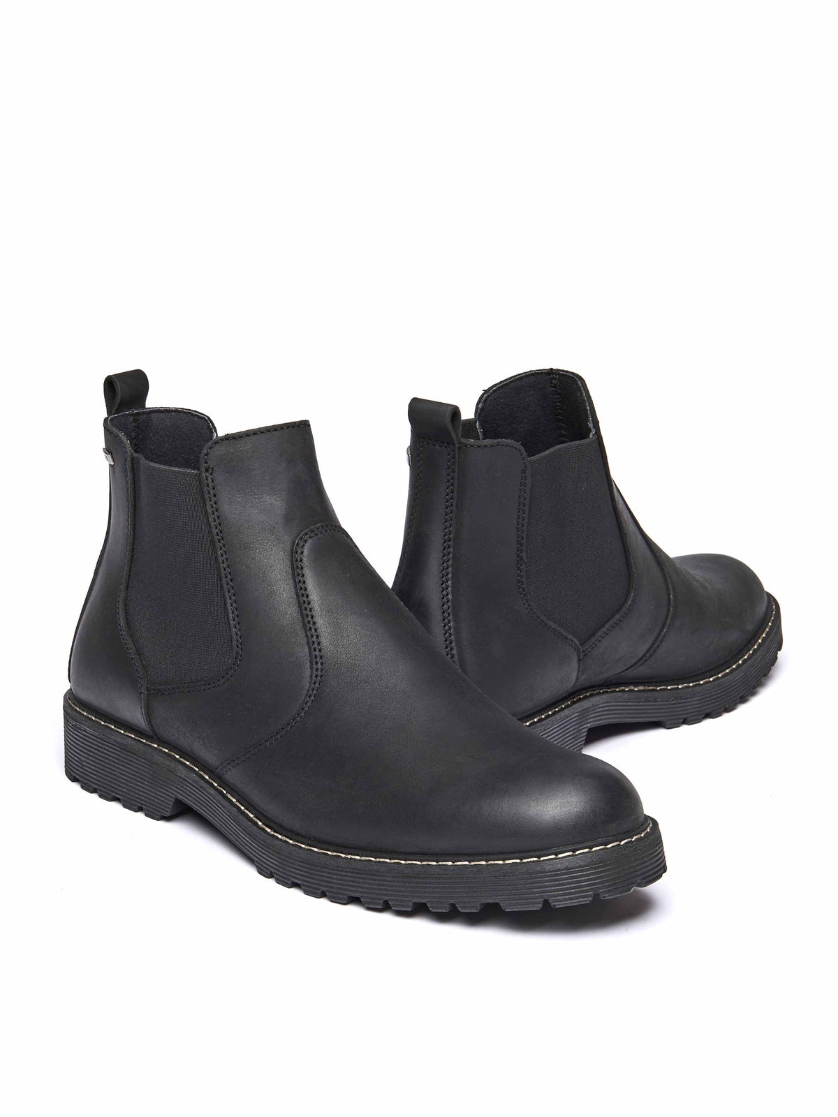 Black men's chelsea boots - LERRYN BLACK LEATHER