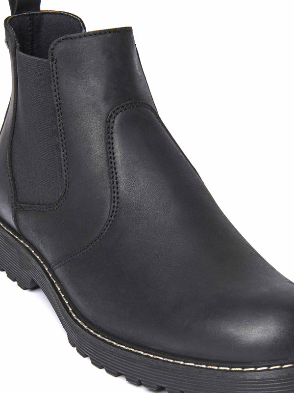 Black men's chelsea boots - LERRYN BLACK LEATHER