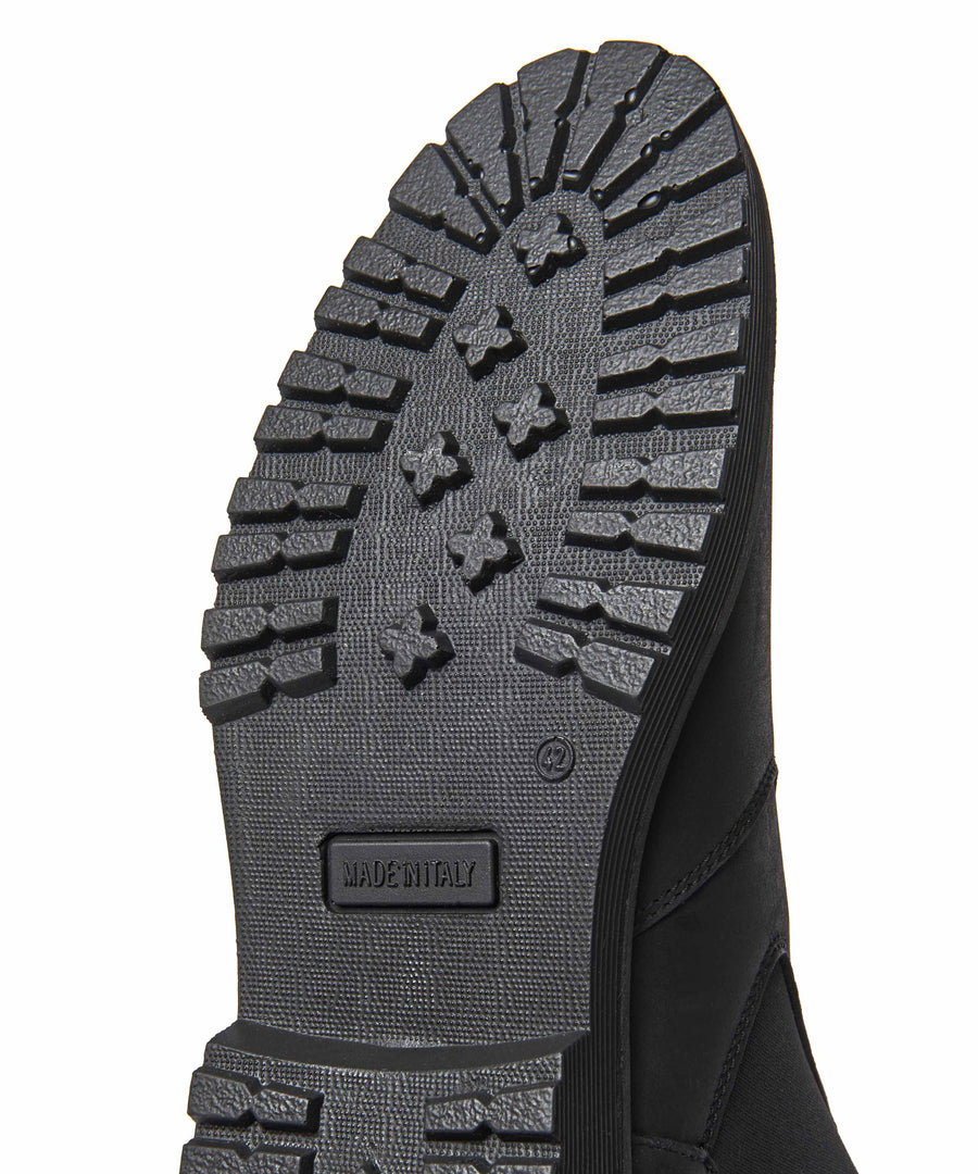 LERRYN BLACK LEATHER