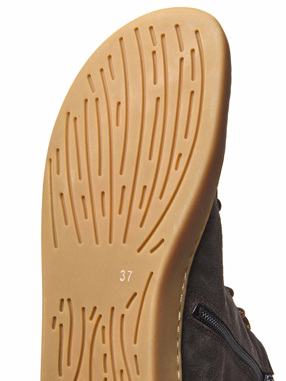 Brown flexible warmlined barefoot boots - COOMB BROWN SUEDE