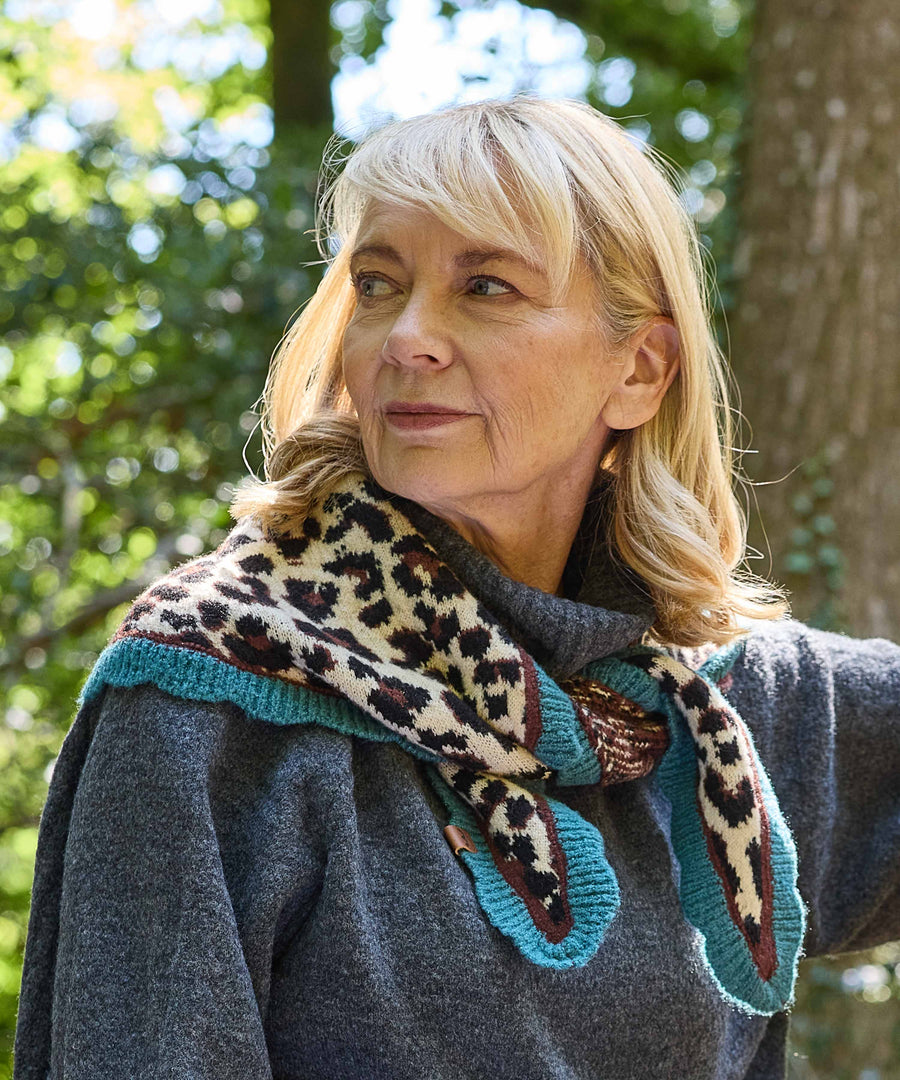 SERIN SCARF LEOPARD PRINT