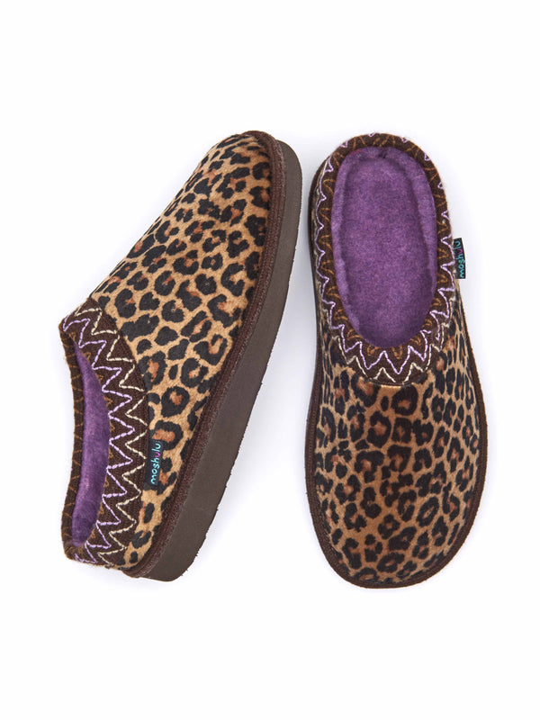 Animal print playful lightweight slippers - FAIRBANKS LEOPARD PRINT