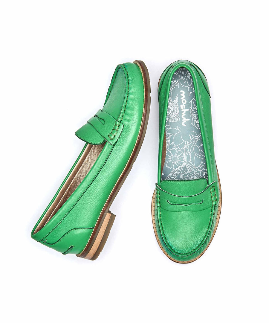 PETREL LEATHER VIBRANT GREEN