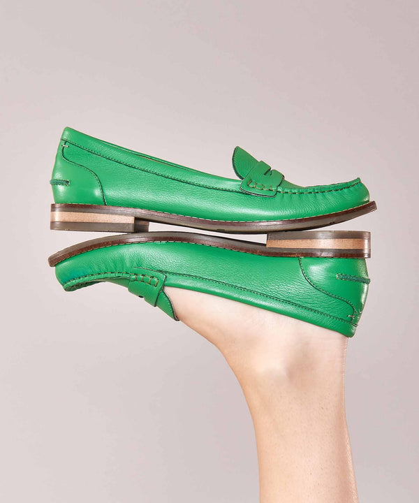 PETREL LEATHER VIBRANT GREEN