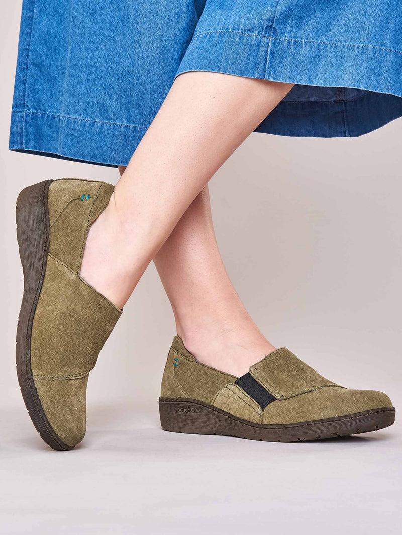 Green HARECROFT - HARECROFT FERN SUEDE